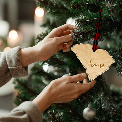 South Carolina Home Script Ornament