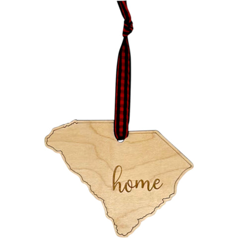 South Carolina Home Script Ornament
