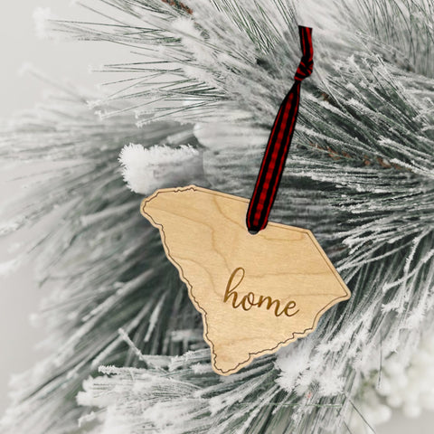 South Carolina Home Script Ornament