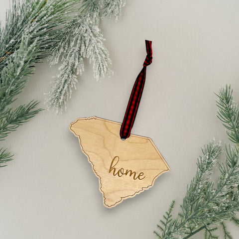South Carolina Home Script Ornament