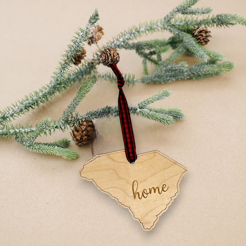 South Carolina Home Script Ornament