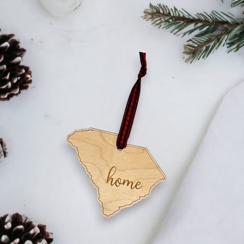 South Carolina Home Script Ornament