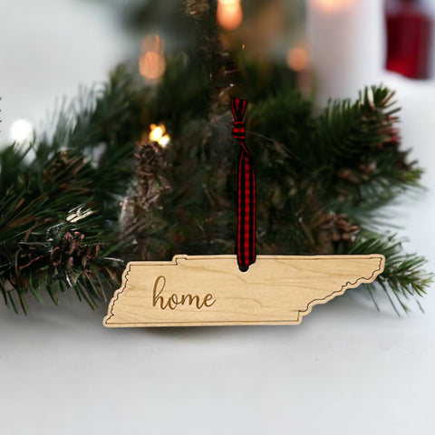 Tennessee Home Script Ornament
