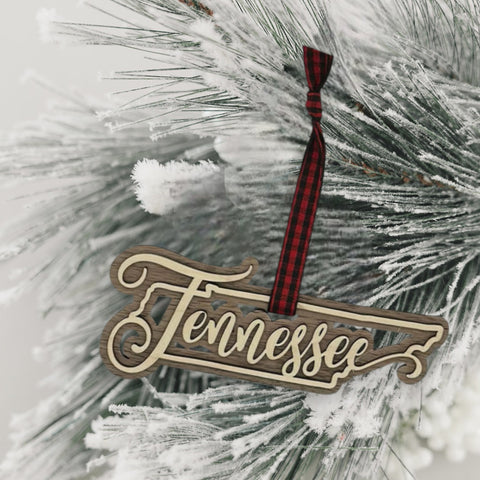 Tennessee Double Layer Ornament