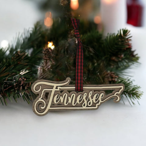 Tennessee Double Layer Ornament