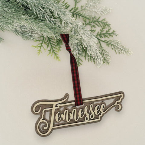 Tennessee Double Layer Ornament