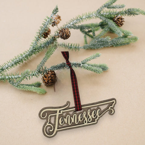 Tennessee Double Layer Ornament