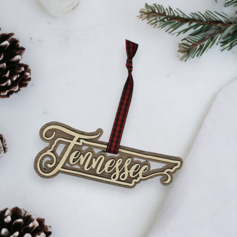 Tennessee Double Layer Ornament