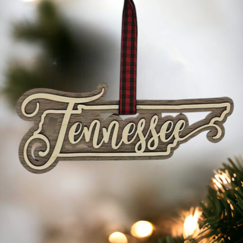 Tennessee Double Layer Ornament