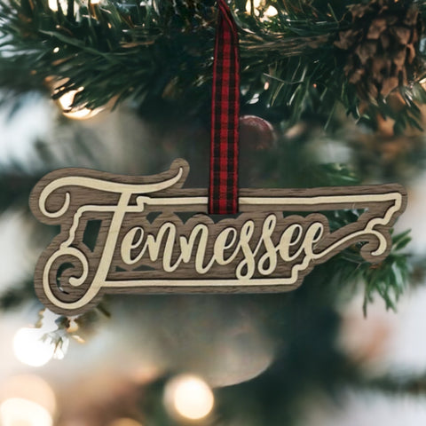Tennessee Double Layer Ornament