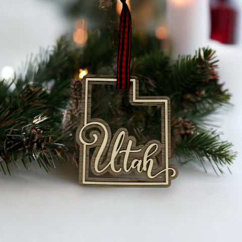 Utah Double Layer Ornament