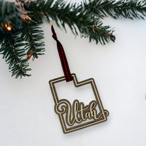 Utah Double Layer Ornament