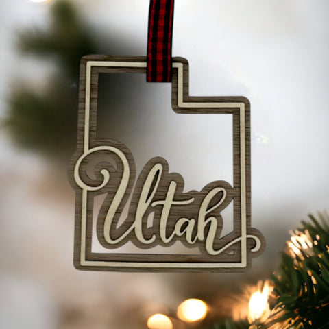 Utah Double Layer Ornament