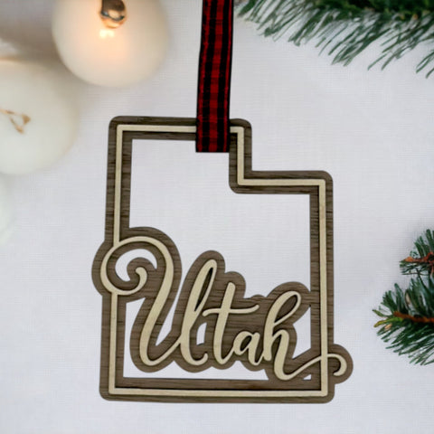 Utah Double Layer Ornament