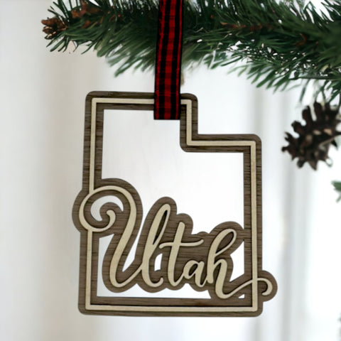 Utah Double Layer Ornament