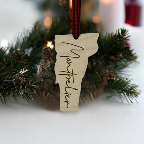 Vermont City Ornament