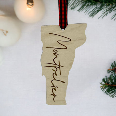 Vermont City Ornament