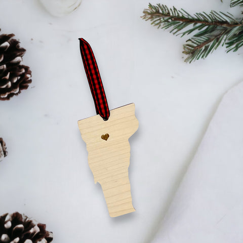 Vermont Custom Home Town Ornament