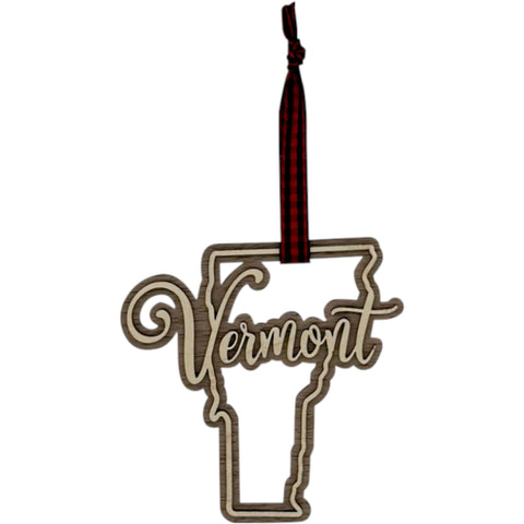 Vermont Double Layer Ornament
