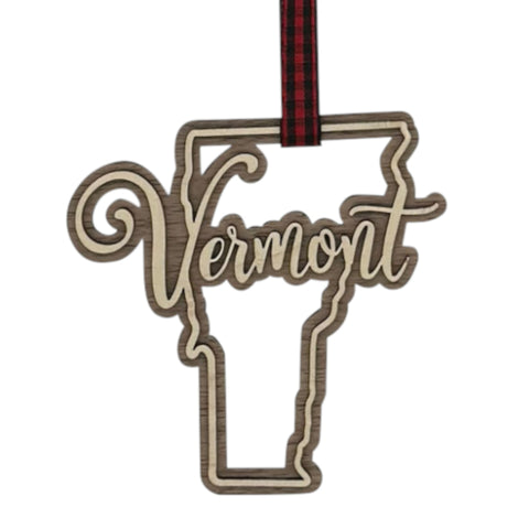 Vermont Double Layer Ornament