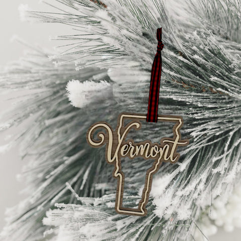 Vermont Double Layer Ornament