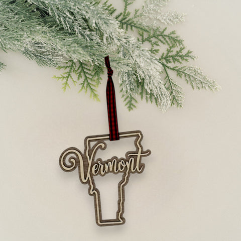 Vermont Double Layer Ornament