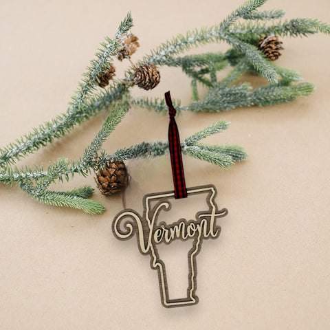 Vermont Double Layer Ornament