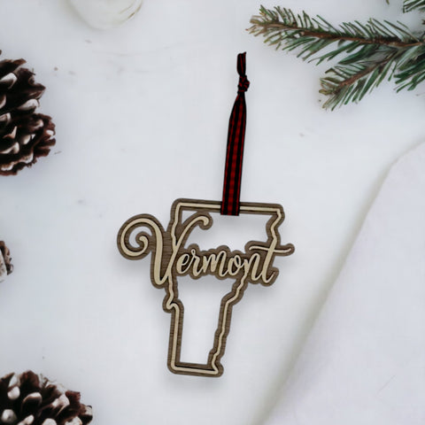 Vermont Double Layer Ornament