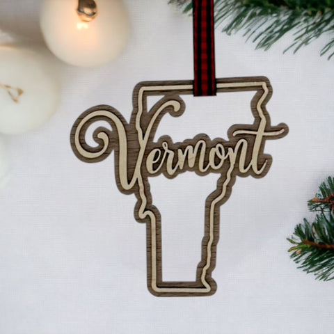 Vermont Double Layer Ornament