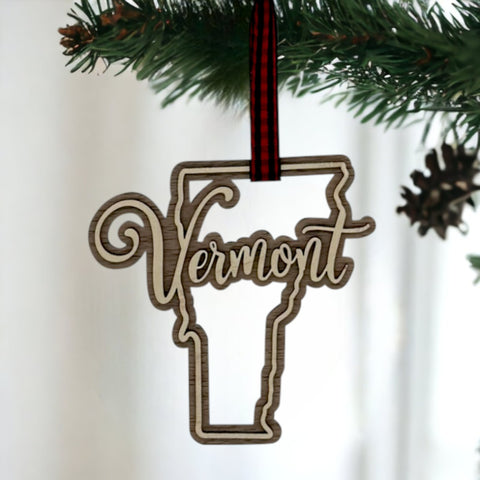 Vermont Double Layer Ornament