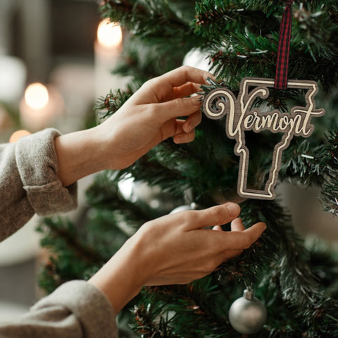 Vermont Double Layer Ornament