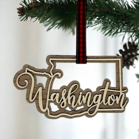 Washington Double Layer Ornament