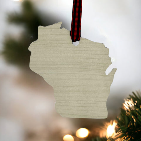 Wisconsin Simple Ornament