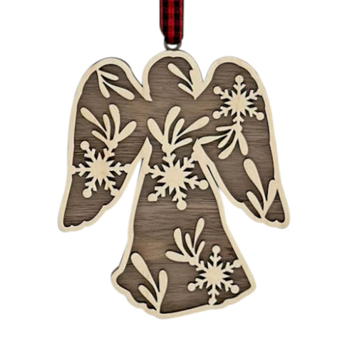 Wooden Angel Ornament