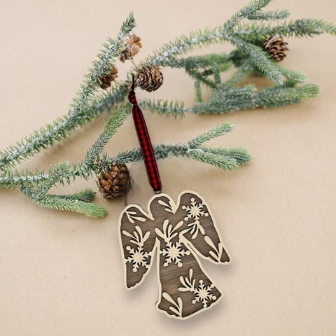 Wooden Angel Ornament