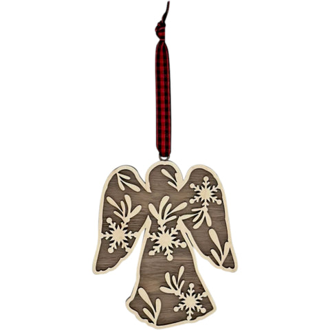 Wooden Angel Ornament