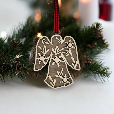 Wooden Angel Ornament