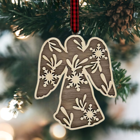 Wooden Angel Ornament