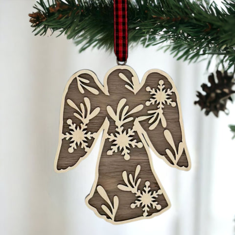 Wooden Angel Ornament