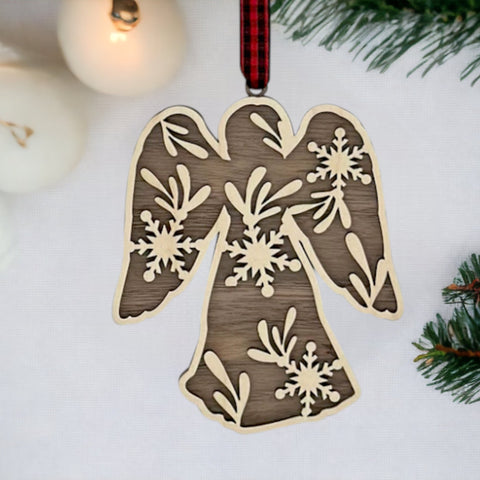 Wooden Angel Ornament