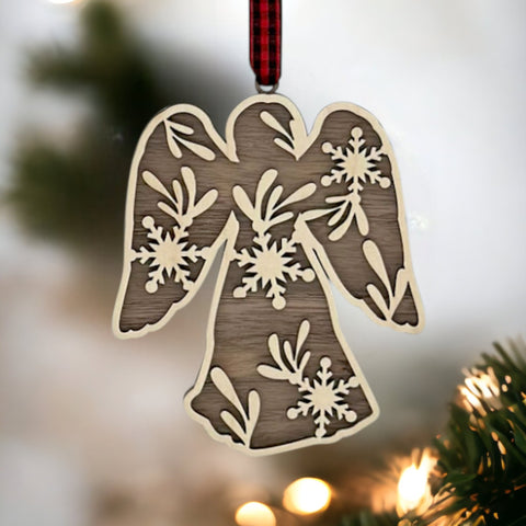 Wooden Angel Ornament