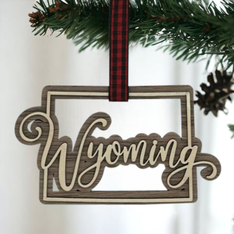 Wyoming Double Layer Ornament