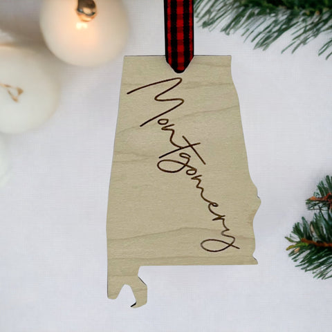 Montgomery Alabama Border Ornament