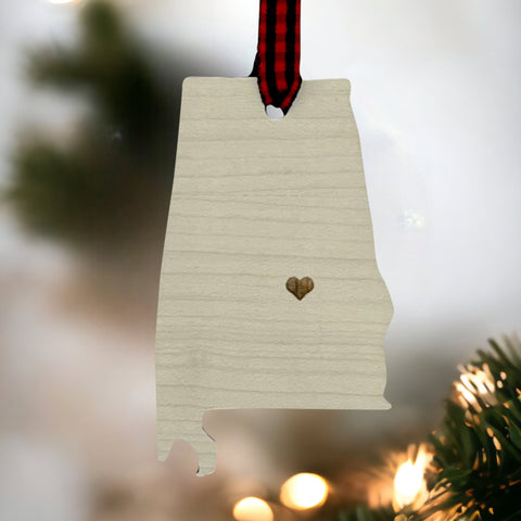 Alabama Custom Home Town Ornament