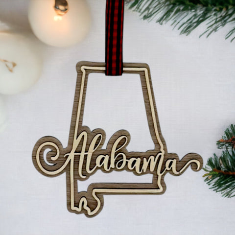 Alabama Double Layer Ornament