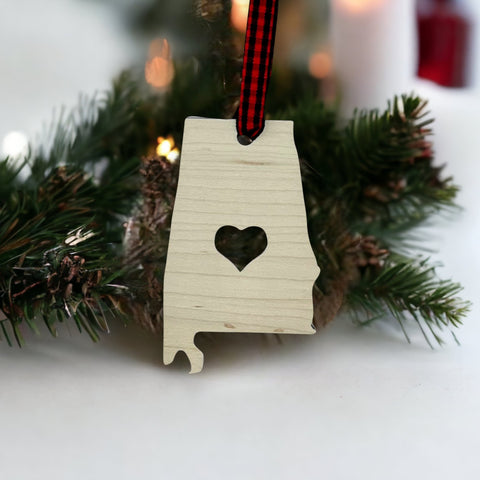 Alabama Heart Ornament