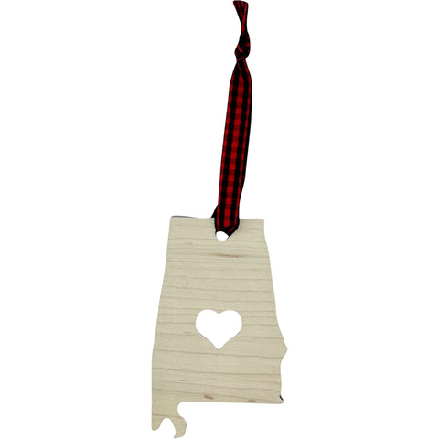 Alabama Heart Ornament