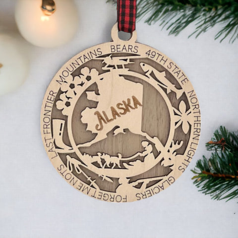 Elevate your holiday decor with a piece of Alaska's wonder. Order your Alaska Highlights Ornament now and invite the spirit of the Last Frontier into your festive home. Embrace the beauty, share the joy, and happy decorating!