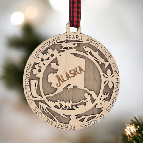 Elevate your holiday decor with a piece of Alaska's wonder. Order your Alaska Highlights Ornament now and invite the spirit of the Last Frontier into your festive home. Embrace the beauty, share the joy, and happy decorating!