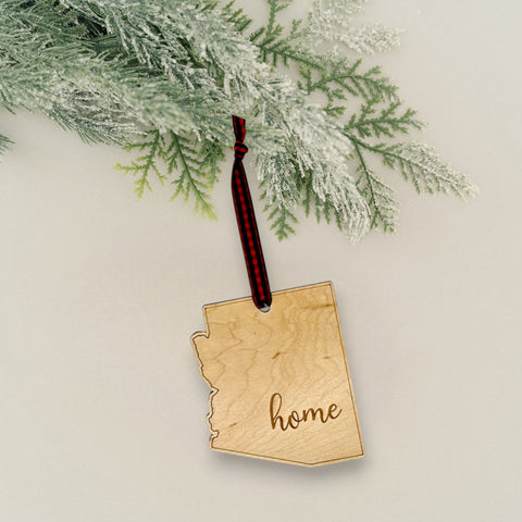 Arizona Home Script Ornament